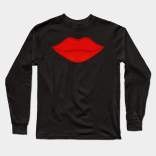 Red Lips Long Sleeve T-Shirt